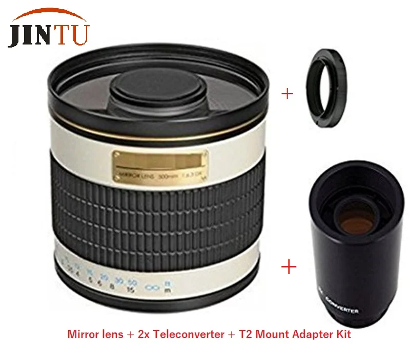 JINTU 500mm/1000mm f/6.3 Super Telephoto Mirror Lens + 2X TELECONVERTER for NIKON D3400 D5500 D5600 D7200 D7500 D610 D810 D850
JINTU 500mm/1000mm f/6.3 Super Telephoto Mirror Lens + 2X TELECONVERTER for NIKON D3400 D5500 D5600 D7200 D7500 D610 D810 D850
