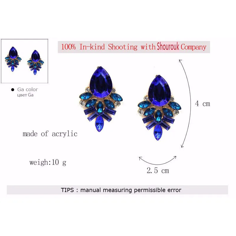 JURAN NEW Women Fashion Style Blue/Black/Pink Earrings Handmade Rhinestone Sweet Stud Crystal Stud Earrings For Women Girl W3106
JURAN NEW Women Fashion Style Blue/Black/Pink Earrings Handmade Rhinestone Sweet Stud Crystal Stud Earrings For Women Girl W3106