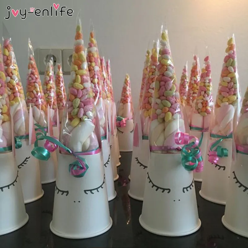 50pcs DIY Wedding Birthday Party Sweet Cellophane Clear Candy Cone Storage Bags Unicorn Party Decor Easter Decoration 18x37cm
50pcs DIY Wedding Birthday Party Sweet Cellophane Clear Candy Cone Storage Bags Unicorn Party Decor Easter Decoration 18x37cm