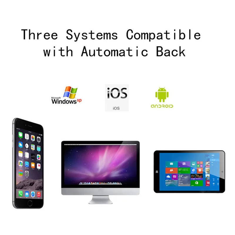 Aokin Foldable Keyboard Bluetooth 3.0 Ultra Thin Rechargeable Wireless Keypad Touchpad with Three Layers for Windows iOS Android