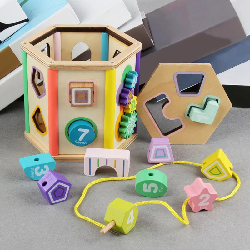 Wooden Montessori Toys 6 Side Multifunction Shape Matching Cognition Building Block Box Early Educational Toys For Children Gift
Wooden Montessori Toys 6 Side Multifunction Shape Matching Cognition Building Block Box Early Educational Toys For Children Gift