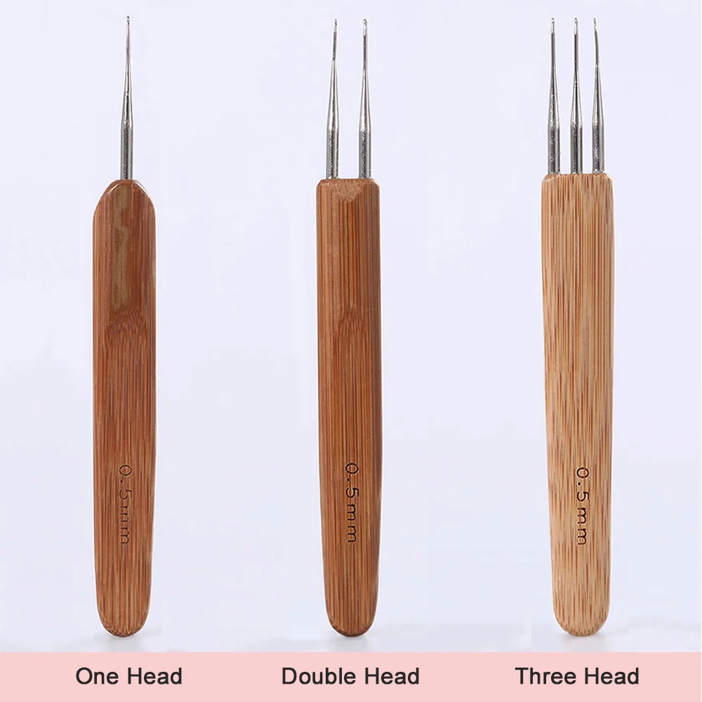 3 шт. 0 5/0 75 крючка игла для синтетических волос инструмент наращивания и
