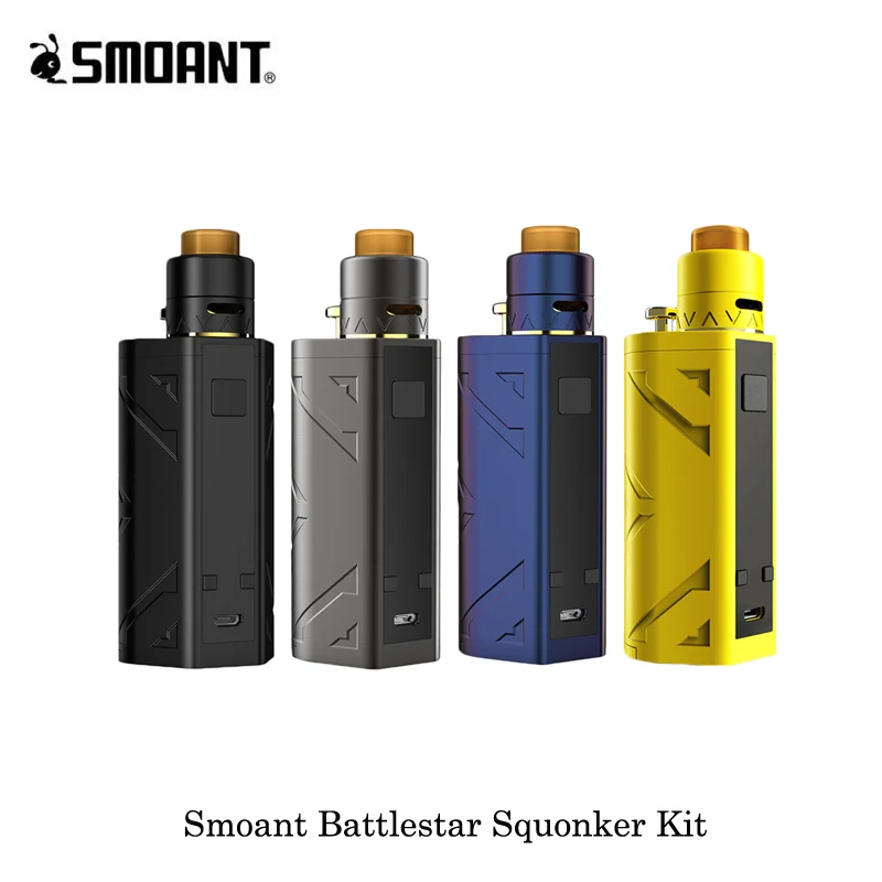 Электронные сигареты Smoant Battlestar 200 Вт TC Squonker Kit 7 мл емкость RDA питание от двух 18650 Vape