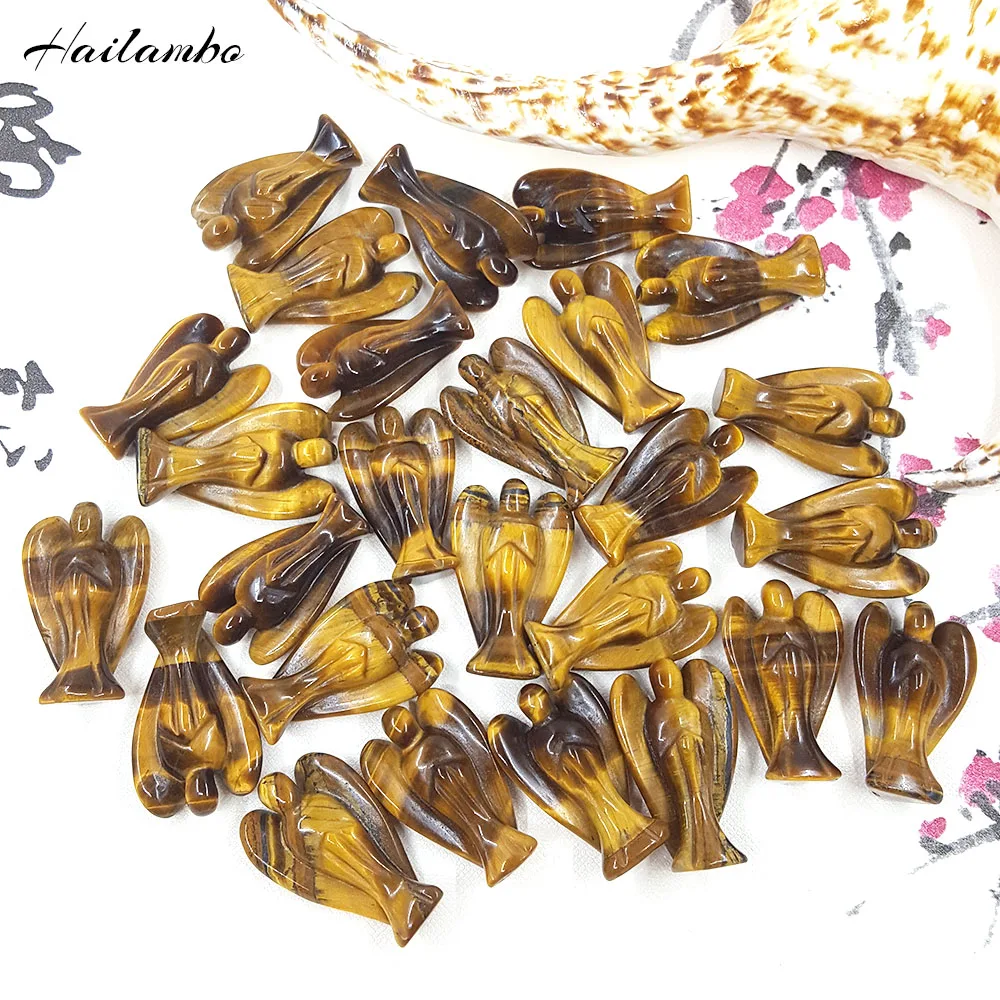 20pcs Hailambo Natural Tiger eye's stone Beads Angel Statue Carved Angel With Wing Figurine Pendant Charms Bead Jewelry TS03A
20pcs Hailambo Natural Tiger eye's stone Beads Angel Statue Carved Angel With Wing Figurine Pendant Charms Bead Jewelry TS03A