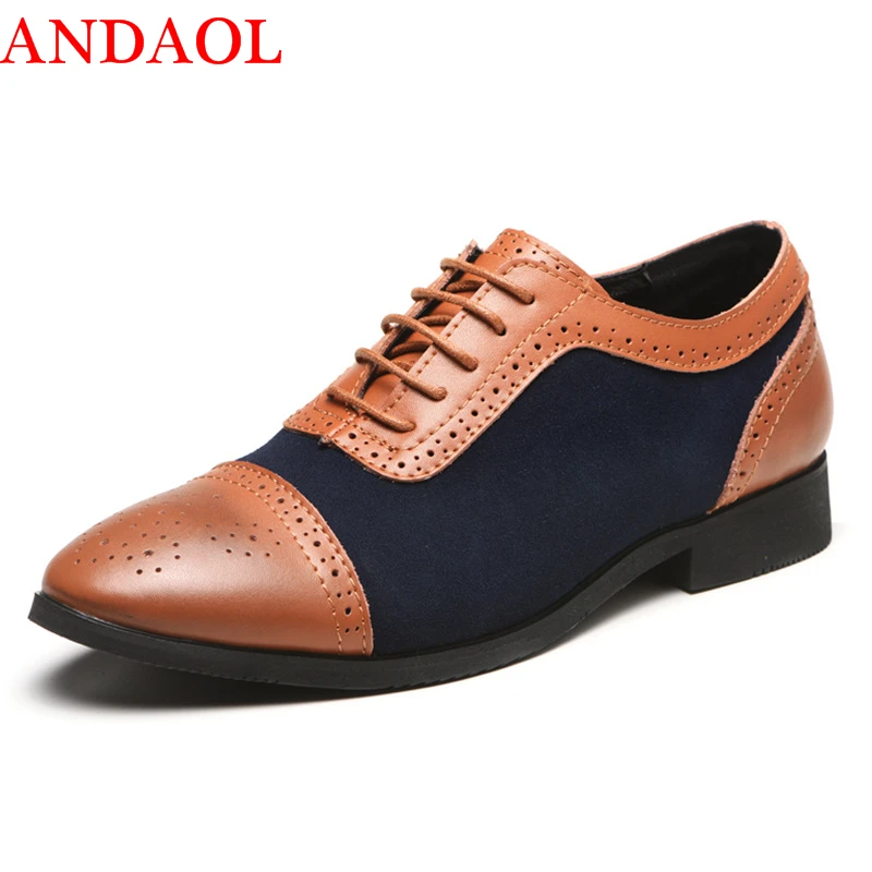 ANDAOL Men's Leather Casual Shoes Top Quality Breathable Pointed Business Office Shoes Luxury Lace-Up Wedding Dress Party Shoes
ANDAOL Men's Leather Casual Shoes Top Quality Breathable Pointed Business Office Shoes Luxury Lace-Up Wedding Dress Party Shoes