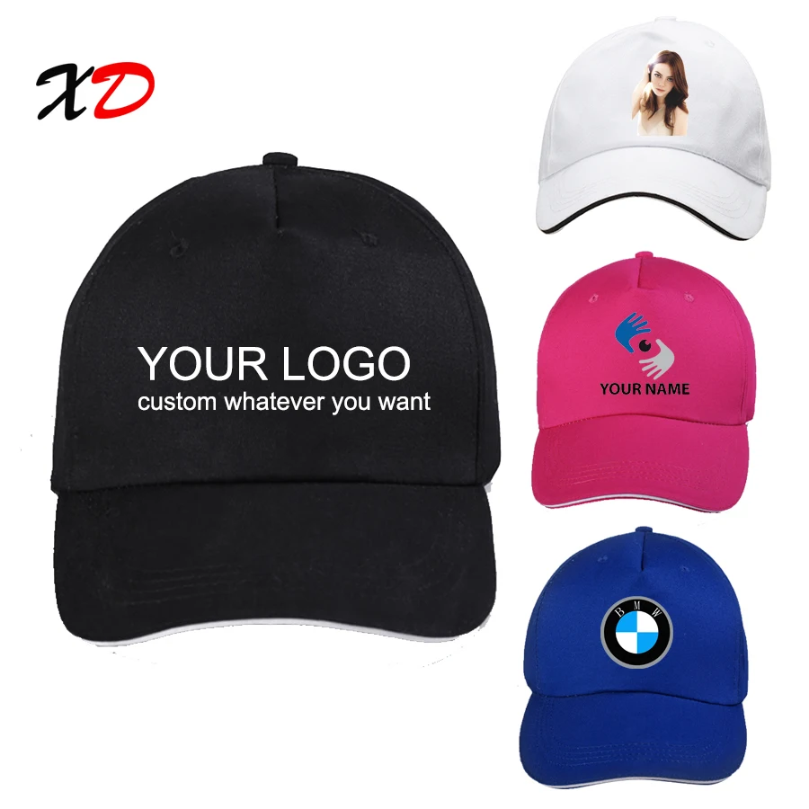 Custom baseball cap 100% cotton print logo text photo embroidery casual solid hats black color cap Snapback adjust male female
Custom baseball cap 100% cotton print logo text photo embroidery casual solid hats black color cap Snapback adjust male female