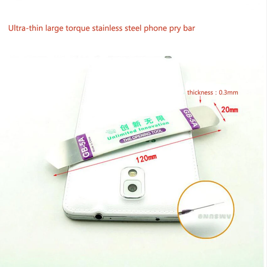 Ultra-thin large torque stainless steel phone pry bar for LCD repair tool screen pry bar for repairing iphone and IPad
Ultra-thin large torque stainless steel phone pry bar for LCD repair tool screen pry bar for repairing iphone and IPad
