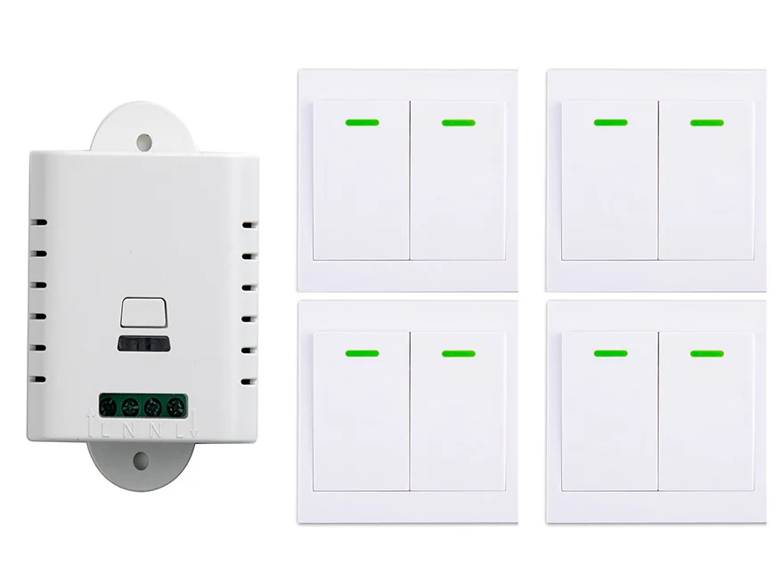 85V 110V 220V 250V 1CH Wireless Remote Control Switch Receiver+Wall Panel Remote Transmitter Garage Door lamp/window/shutters
85V 110V 220V 250V 1CH Wireless Remote Control Switch Receiver+Wall Panel Remote Transmitter Garage Door lamp/window/shutters