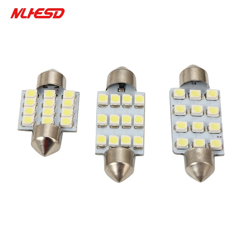 100pcs Festoon C5W LED Bulbs 31mm 36mm 39mm 41/42mm 12SMD 3528 Car Interior LED Dome Light Bulbs Auto Map Reading Lamp White 12V
100pcs Festoon C5W LED Bulbs 31mm 36mm 39mm 41/42mm 12SMD 3528 Car Interior LED Dome Light Bulbs Auto Map Reading Lamp White 12V