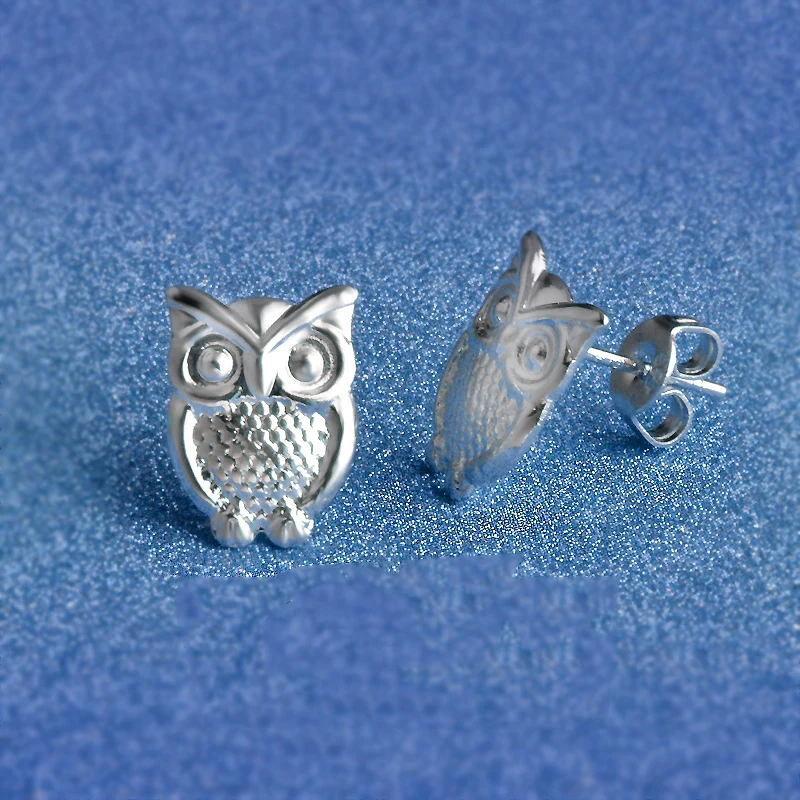 New Cute Owl Shape 925 Sterling Silver Jewelry Shiny Stud Earrings For Women Female Hot Selling Jewelry Wholesale
New Cute Owl Shape 925 Sterling Silver Jewelry Shiny Stud Earrings For Women Female Hot Selling Jewelry Wholesale