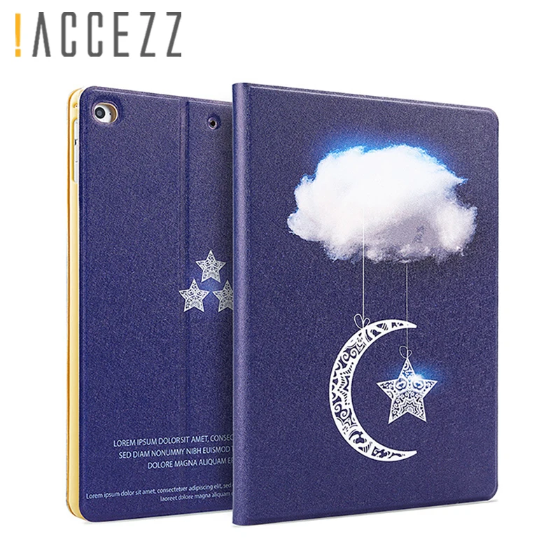 ! ACCEZZ 9 7 дюймовый умный флип чехол для планшета iPad 2/3/4 Air 1 2 360 градусов полная