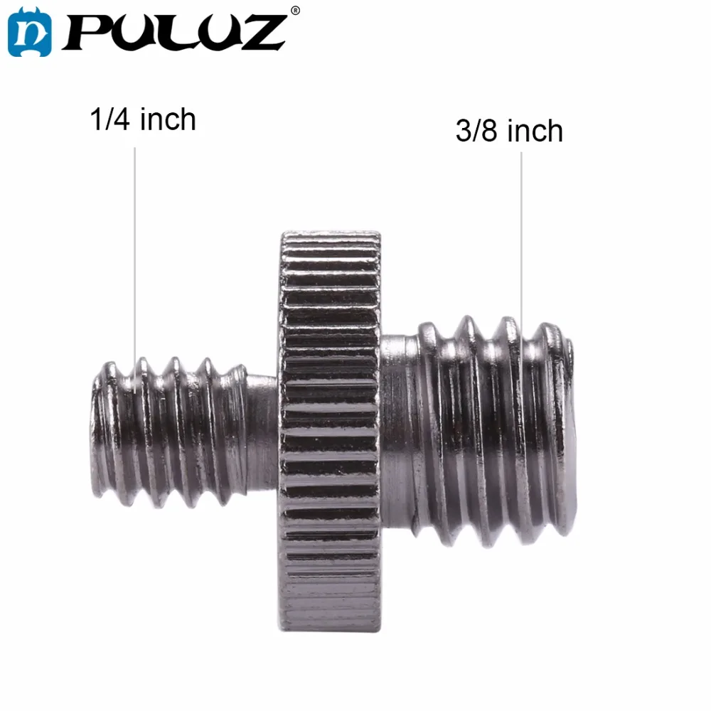 PULUZ 1/4 inch Male Thread to 3/8 inch Male Thread Convert Adapter Screw for Camera Tripod Ballhead DSLR Camera Accessories
PULUZ 1/4 inch Male Thread to 3/8 inch Male Thread Convert Adapter Screw for Camera Tripod Ballhead DSLR Camera Accessories