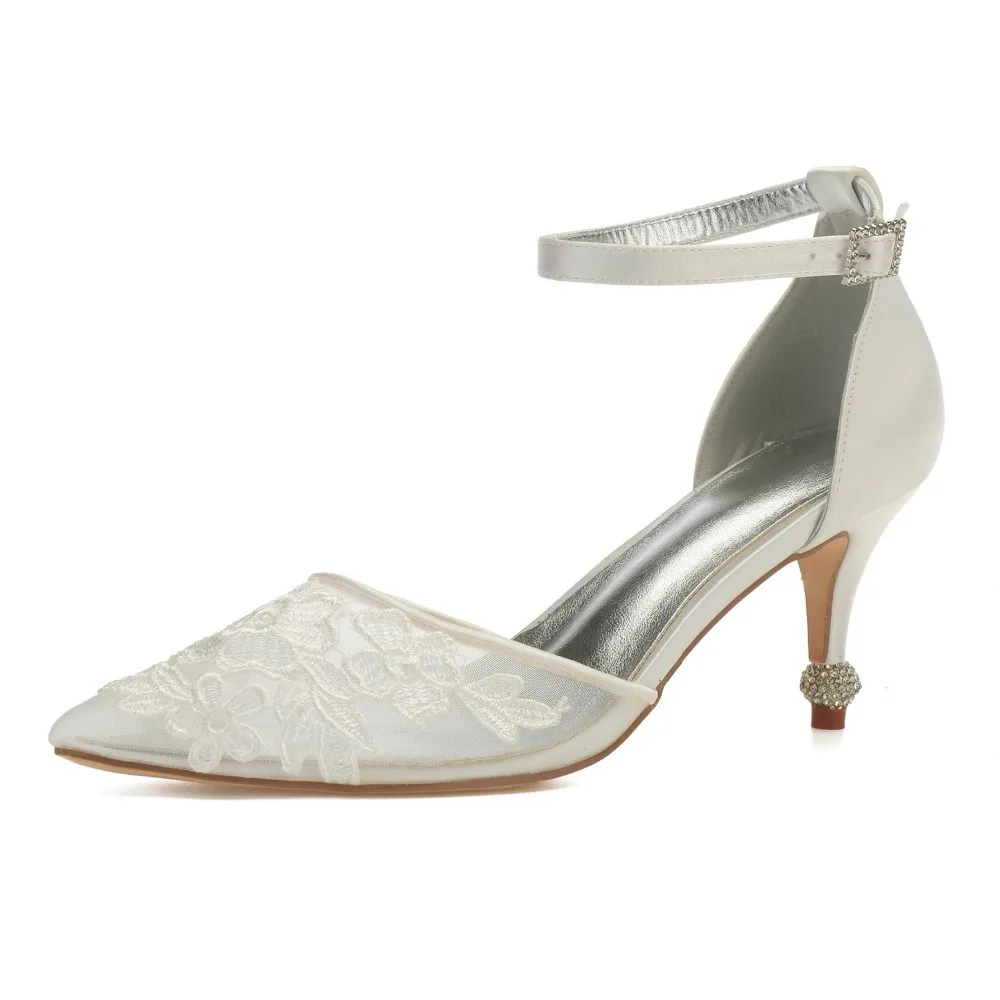 Kitten Heels Wedding Shoes Pointed Toe Ankle Buckle Strap Low Heels Appliques Clear Bridal Party Ladies Dress Pumps
Kitten Heels Wedding Shoes Pointed Toe Ankle Buckle Strap Low Heels Appliques Clear Bridal Party Ladies Dress Pumps