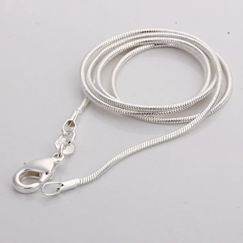 JINSE NEC001 2017 silver necklace 16 18 20 22 24 inches Lobster Clasp silver 1MM snake chain necklace for women men
JINSE NEC001 2017 silver necklace 16 18 20 22 24 inches Lobster Clasp silver 1MM snake chain necklace for women men