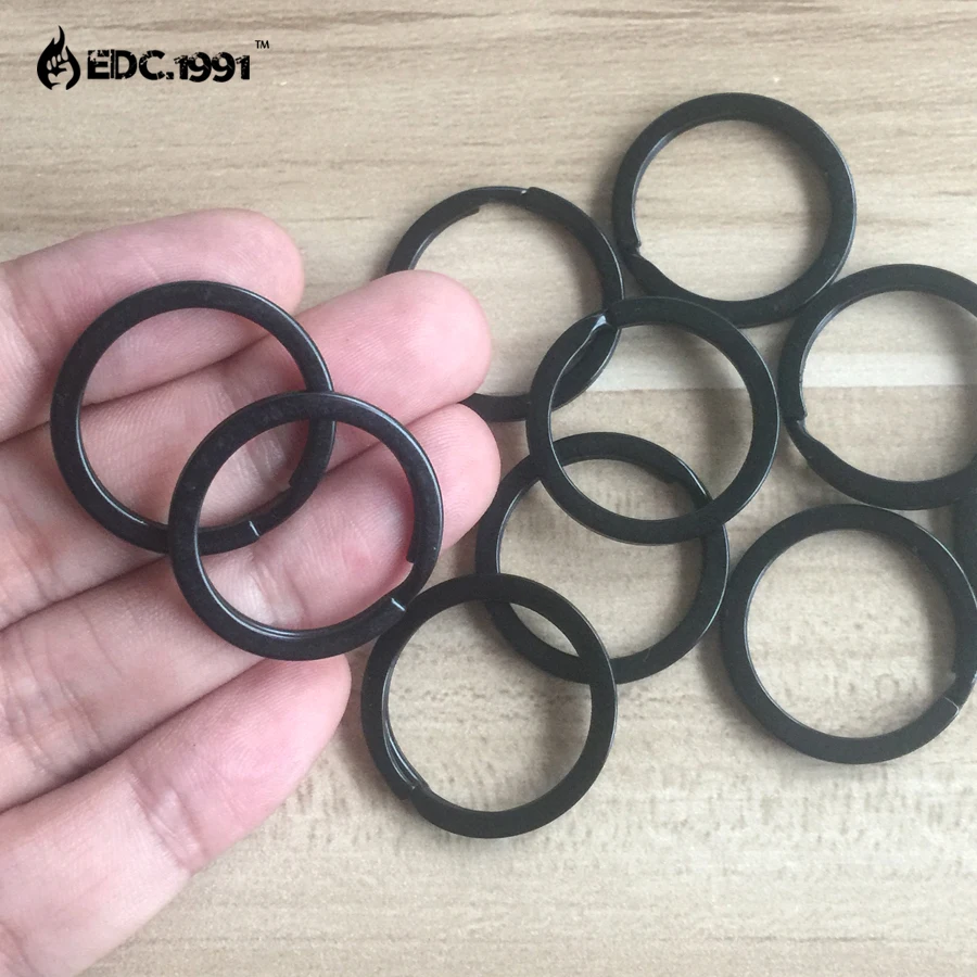 10PCS 1.1"/28mm stainless steel TA2 Split KeyRing Keychain EDC Small Keyring Small circle,outdoor travel goods black
10PCS 1.1"/28mm stainless steel TA2 Split KeyRing Keychain EDC Small Keyring Small circle,outdoor travel goods black