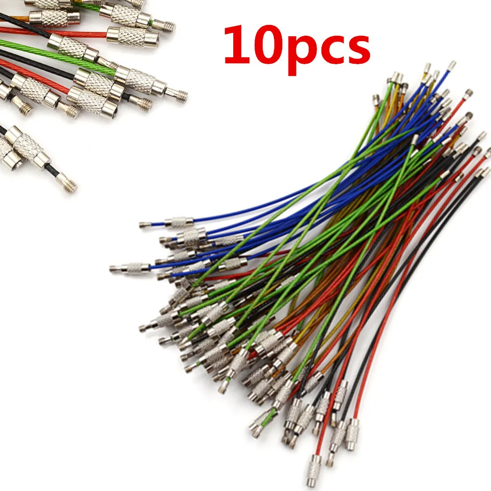 10pcs/lot 6 Colors Metal Key Holder Split Rings Wire rope outdoor tool Colors plastic protection Unisex Keyring Keychain Keyfob
10pcs/lot 6 Colors Metal Key Holder Split Rings Wire rope outdoor tool Colors plastic protection Unisex Keyring Keychain Keyfob