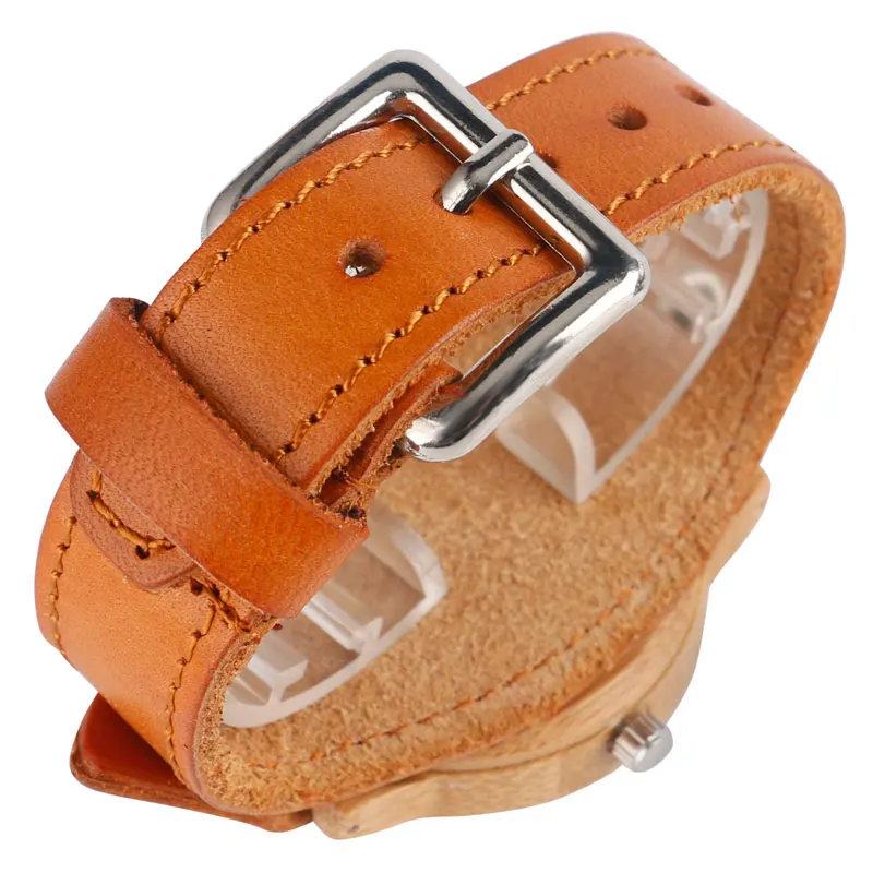 Quartz Wristwatch Women Wooden Watch Bamboo Natural Mens Watches Genuine Leather Strap Handmade Creative Clock Male reloj
Quartz Wristwatch Women Wooden Watch Bamboo Natural Mens Watches Genuine Leather Strap Handmade Creative Clock Male reloj