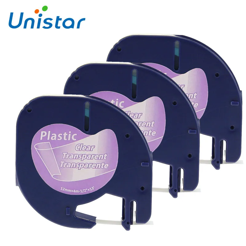 UNISTAR 3 шт. ленты для принтера этикеток, совместимые с Dymo Letratag пластиковые черные на прозрачных 16951 12268 для Dymo LT принтера 12 мм
UNISTAR 3 шт. ленты для принтера этикеток, совместимые с Dymo Letratag пластиковые черные на прозрачных 16951 12268 для Dymo LT принтера 12 мм