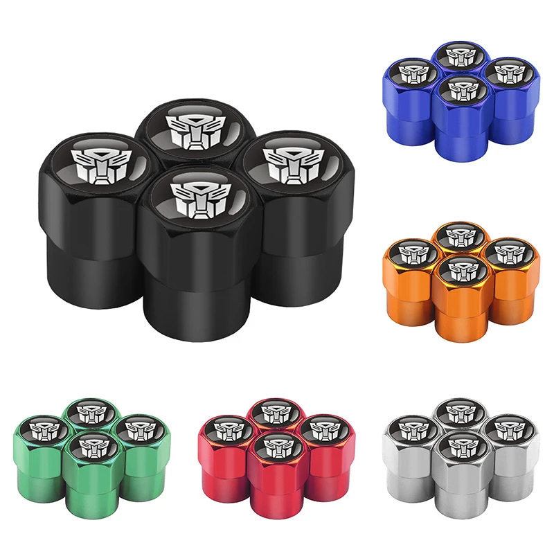 4Pcs Transformers Autobot Car logo Car Wheel Tire Valve Stems Caps Automobiles Motorcycles Bicycles Accessories Car-styling
4Pcs Transformers Autobot Car logo Car Wheel Tire Valve Stems Caps Automobiles Motorcycles Bicycles Accessories Car-styling