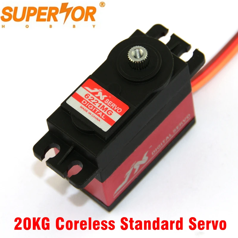 PDI-6221MG Waterproof Servo JX 120 degree 20KG torque Digital Standard Core Metal Gear RC plane 1/101/8 car Crawler Buggy DS3218
PDI-6221MG Waterproof Servo JX 120 degree 20KG torque Digital Standard Core Metal Gear RC plane 1/101/8 car Crawler Buggy DS3218