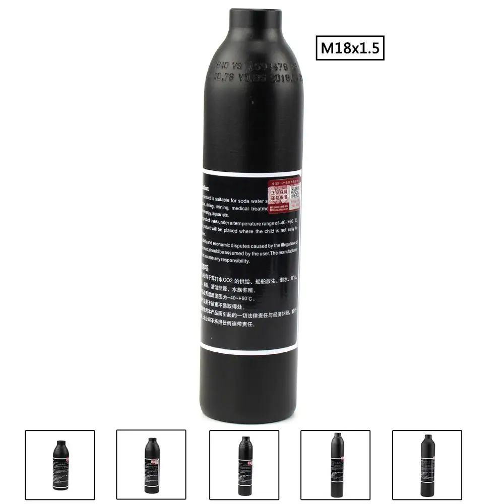 300bar 4500psi PCP Пейнтбол Airforce M18x1.5 сосуд высокого давления 0.22L 0.3L 0.35L 0.45L 0.47L цилиндр с