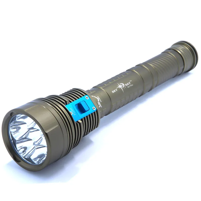 Новый дизайн DX7 Plus водонепроницаемый 10000 люмен 7 x XM-L2 светодиодный фонарик для