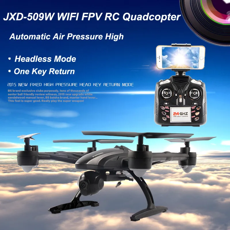 

JXD 509W WIFI FPV RC Quadcopter RTF 2.4Ghz with 0.3MP Camera Headless Mode One Key Return