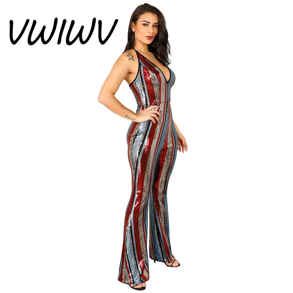 VWIWV New Sexy Shinny Sequin Jumpsuit Strap Bodycon Deep V Neck Backless Clubwear Jumpsuits
VWIWV New Sexy Shinny Sequin Jumpsuit Strap Bodycon Deep V Neck Backless Clubwear Jumpsuits