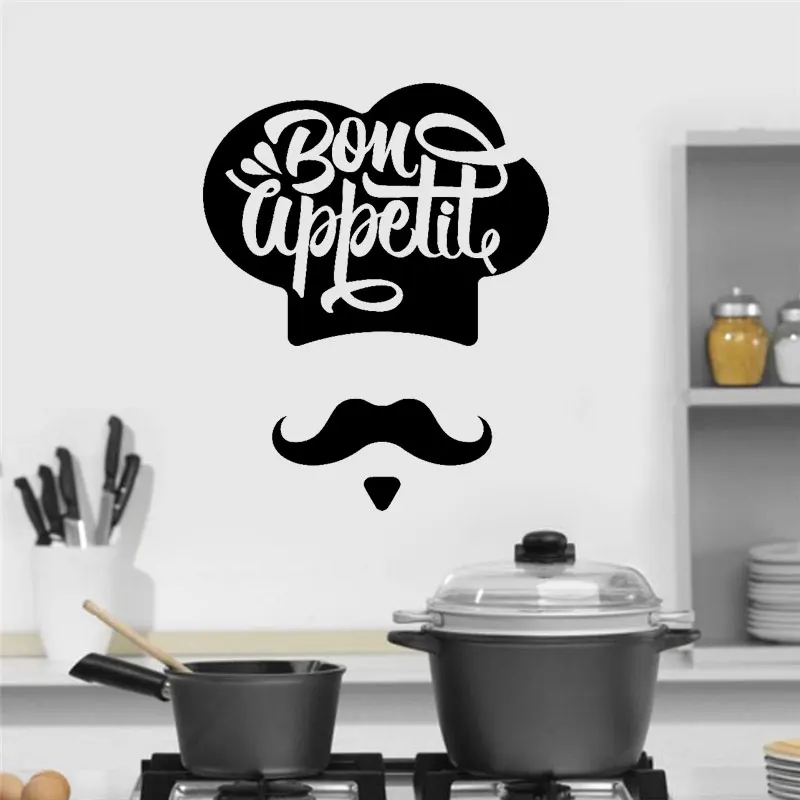 Factory Direct Bon Appetite Chef Cook Kitchen Wall Stickers Vinyl Home Decor Restaurant Dining Hall Decal Removable Mural 3157
Factory Direct Bon Appetite Chef Cook Kitchen Wall Stickers Vinyl Home Decor Restaurant Dining Hall Decal Removable Mural 3157