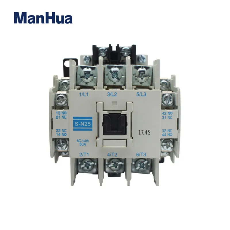 Manhua New and Original 220V-660V 25A Electric Magnetic AC Contactors S-N25 Three Phase Three Pole Type
Manhua New and Original 220V-660V 25A Electric Magnetic AC Contactors S-N25 Three Phase Three Pole Type
