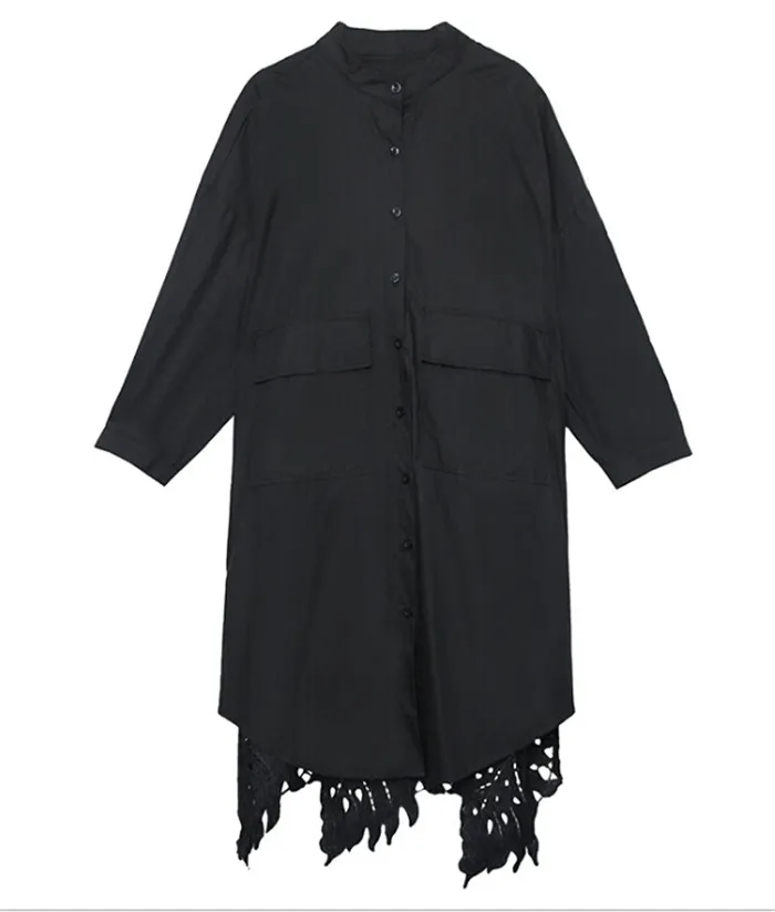 Back hook flower hollow out women long shirt loose streetwear hip hop shirts 2019 autumn casual clothing womens tops and blouses
Back hook flower hollow out women long shirt loose streetwear hip hop shirts 2019 autumn casual clothing womens tops and blouses