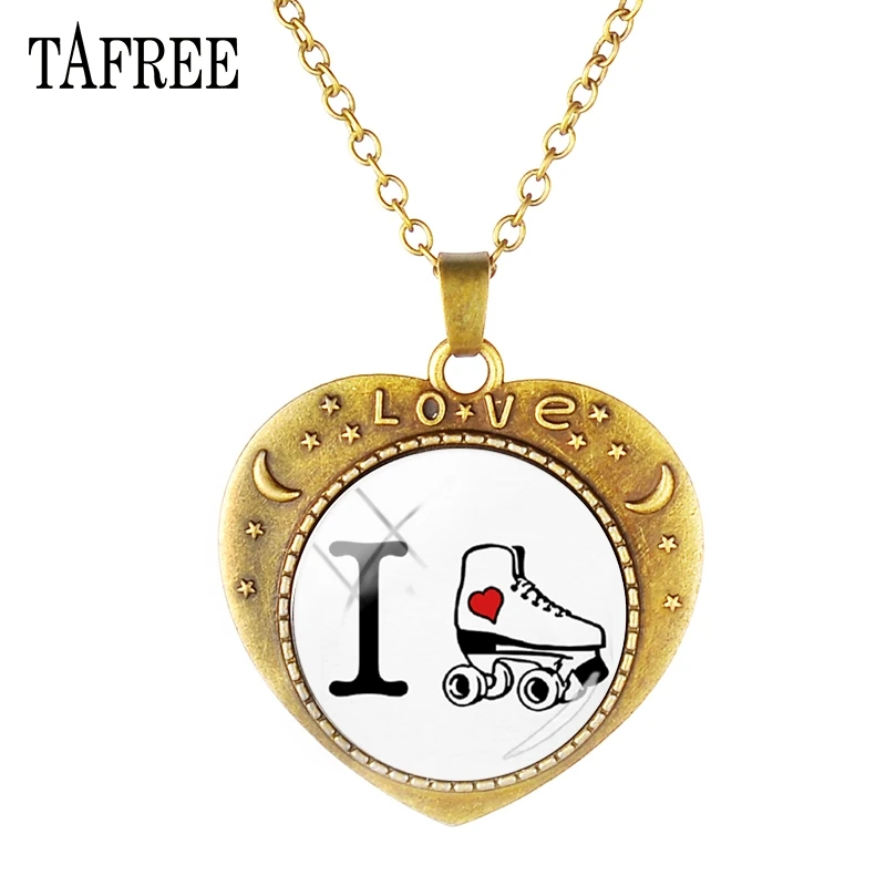 TAFREE Love Figure Skating Vintage Custom Heart Shaped Necklace Skating Sports Glass Dome Choker Jewelry For Women Men Gift ST31
TAFREE Love Figure Skating Vintage Custom Heart Shaped Necklace Skating Sports Glass Dome Choker Jewelry For Women Men Gift ST31