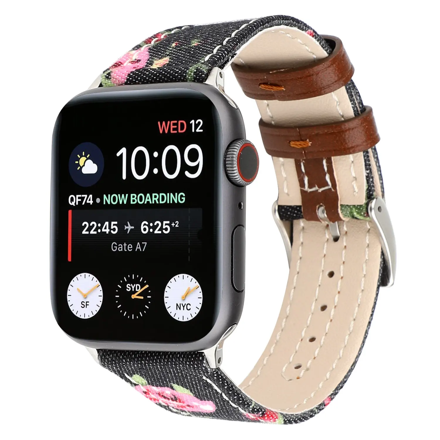 Floral PU Leather Loop Watchband for iWatch Series 4 3 2 1 38/ 42mm 40/44mm Bracelet for Apple Watch Flower Design Watch Strap
Floral PU Leather Loop Watchband for iWatch Series 4 3 2 1 38/ 42mm 40/44mm Bracelet for Apple Watch Flower Design Watch Strap