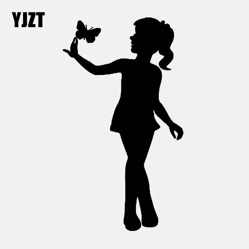 YJZT 8,2 см * 14,6 см веселая девушка и бабочка мультфильм Винил Искусство автомобильные наклейки Черный/серебряный цвет
YJZT 8,2 см * 14,6 см веселая девушка и бабочка мультфильм Винил Искусство автомобильные наклейки Черный/серебряный цвет
