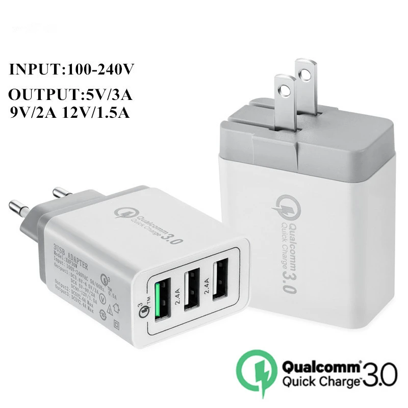 10 PCS QC3.0 Quick Charger US Plug 3 Ports Wall Charger Fast Charger For iphone Samsung S9 Huawei Xiaomi
10 PCS QC3.0 Quick Charger US Plug 3 Ports Wall Charger Fast Charger For iphone Samsung S9 Huawei Xiaomi