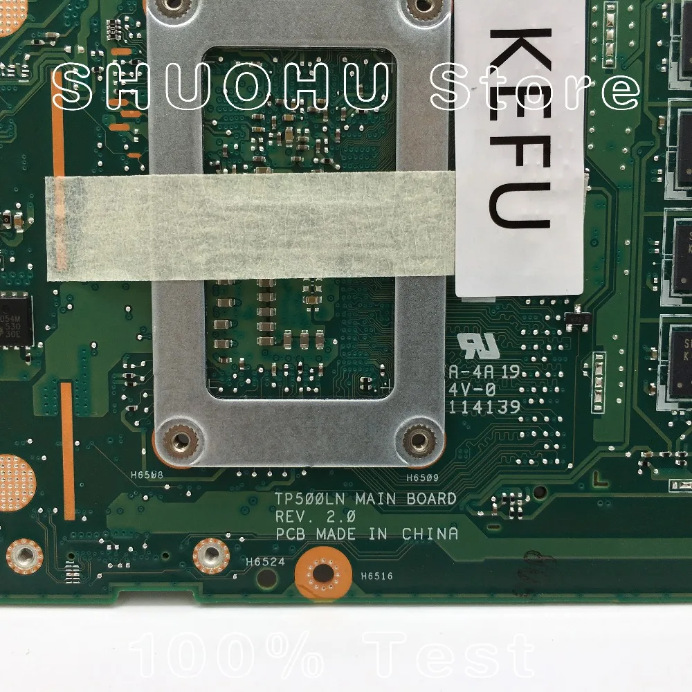 KEFU For ASUS TP500LN TP500LA TP500LD TP500L CPU I5-5200U Memory 4G Laptop Motherboard Tested 100% work original Mainboard
KEFU For ASUS TP500LN TP500LA TP500LD TP500L CPU I5-5200U Memory 4G Laptop Motherboard Tested 100% work original Mainboard