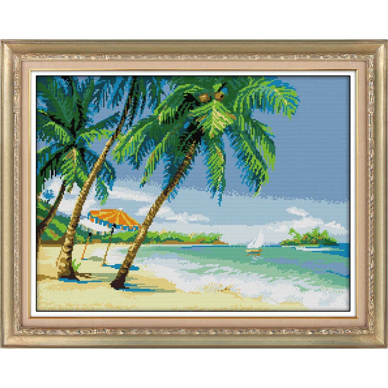 Everlasting Love Seaside Scenery Chinese Cross Stitch Kits Ecological Cotton Stamped 11CT And 14CT DIY Gift New Year Decorations
Everlasting Love Seaside Scenery Chinese Cross Stitch Kits Ecological Cotton Stamped 11CT And 14CT DIY Gift New Year Decorations