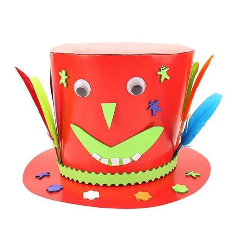 Cartoon DIY Handmade Top Hat Children Handcrafts Paper Hats Kindergarten Early Learning Toys Gift Party Favors
Cartoon DIY Handmade Top Hat Children Handcrafts Paper Hats Kindergarten Early Learning Toys Gift Party Favors