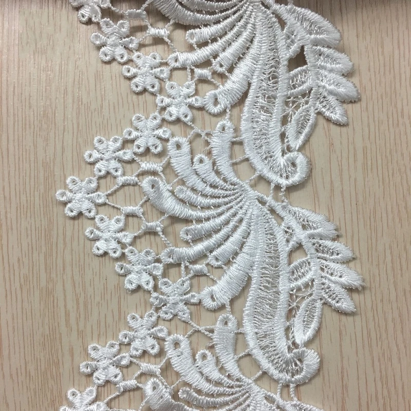 2 Yards Lace Flower Leaf Handmade Embroidered Lace Edge Trim Ribbon Applique Wedding Dress Sewing Craft DIY
2 Yards Lace Flower Leaf Handmade Embroidered Lace Edge Trim Ribbon Applique Wedding Dress Sewing Craft DIY