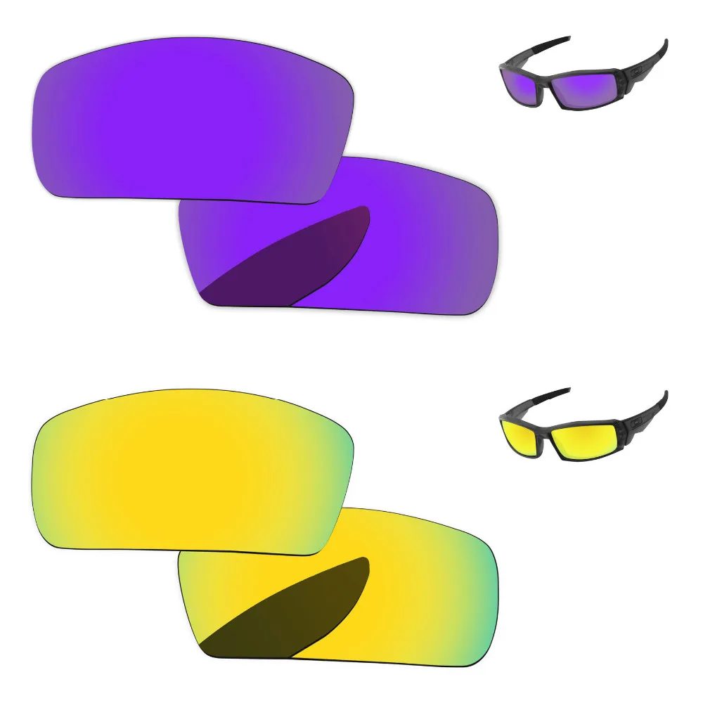 24K Golden & Purple 2 Pairs Mirror Polarized Replacement Lenses For Canteen 2006 Sunglasses Frame 100% UVA & UVB Protection
24K Golden & Purple 2 Pairs Mirror Polarized Replacement Lenses For Canteen 2006 Sunglasses Frame 100% UVA & UVB Protection