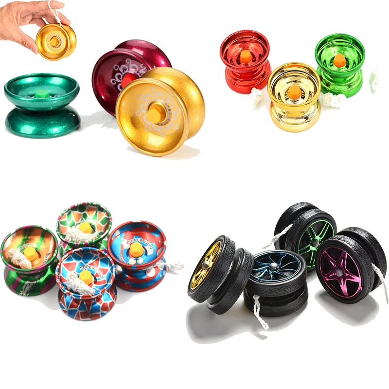 5 стилей колеса Yoyo мяч Гальваническое YoYo шарикоподшипник веревка пластиковая