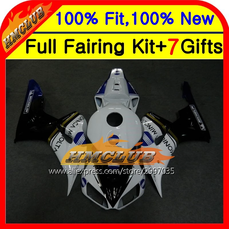 BodyKONICA blue For HONDA CBR1000RR 06 07 CBR1000 RR 39HM33 CBR 1000RR 06-07 1000 RR 2006 2007 Injection Blue white Fairing
BodyKONICA blue For HONDA CBR1000RR 06 07 CBR1000 RR 39HM33 CBR 1000RR 06-07 1000 RR 2006 2007 Injection Blue white Fairing