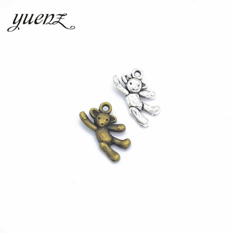 YuenZ 15 pcs 2 color Antique Silver color Bear Charms Zinc Alloy necklace,earring bracelet jewelry DIY handmade 20*13mm D9117
YuenZ 15 pcs 2 color Antique Silver color Bear Charms Zinc Alloy necklace,earring bracelet jewelry DIY handmade 20*13mm D9117