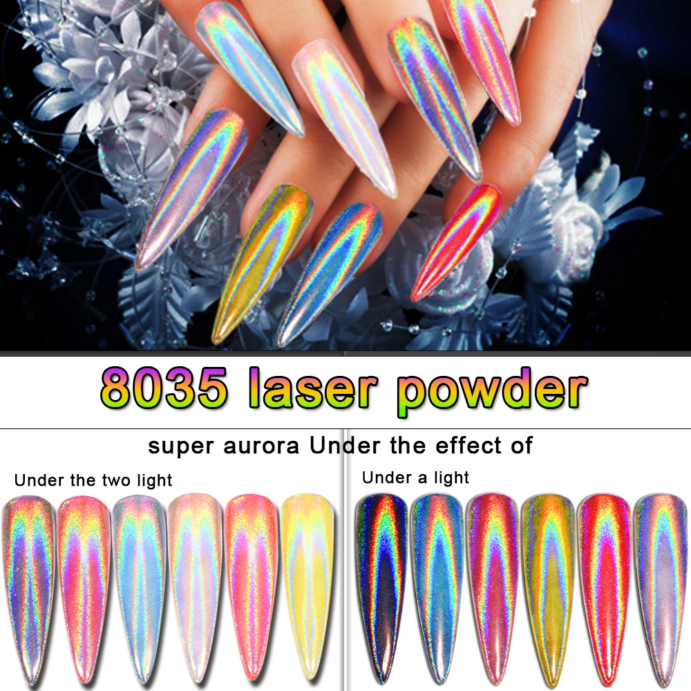 Laser 1g Rainbow Shinning Mirror Nail Glitter Powder Perfect Holographic Nails Dust Laser Holo Nails Pigment Silver Decorati
Laser 1g Rainbow Shinning Mirror Nail Glitter Powder Perfect Holographic Nails Dust Laser Holo Nails Pigment Silver Decorati