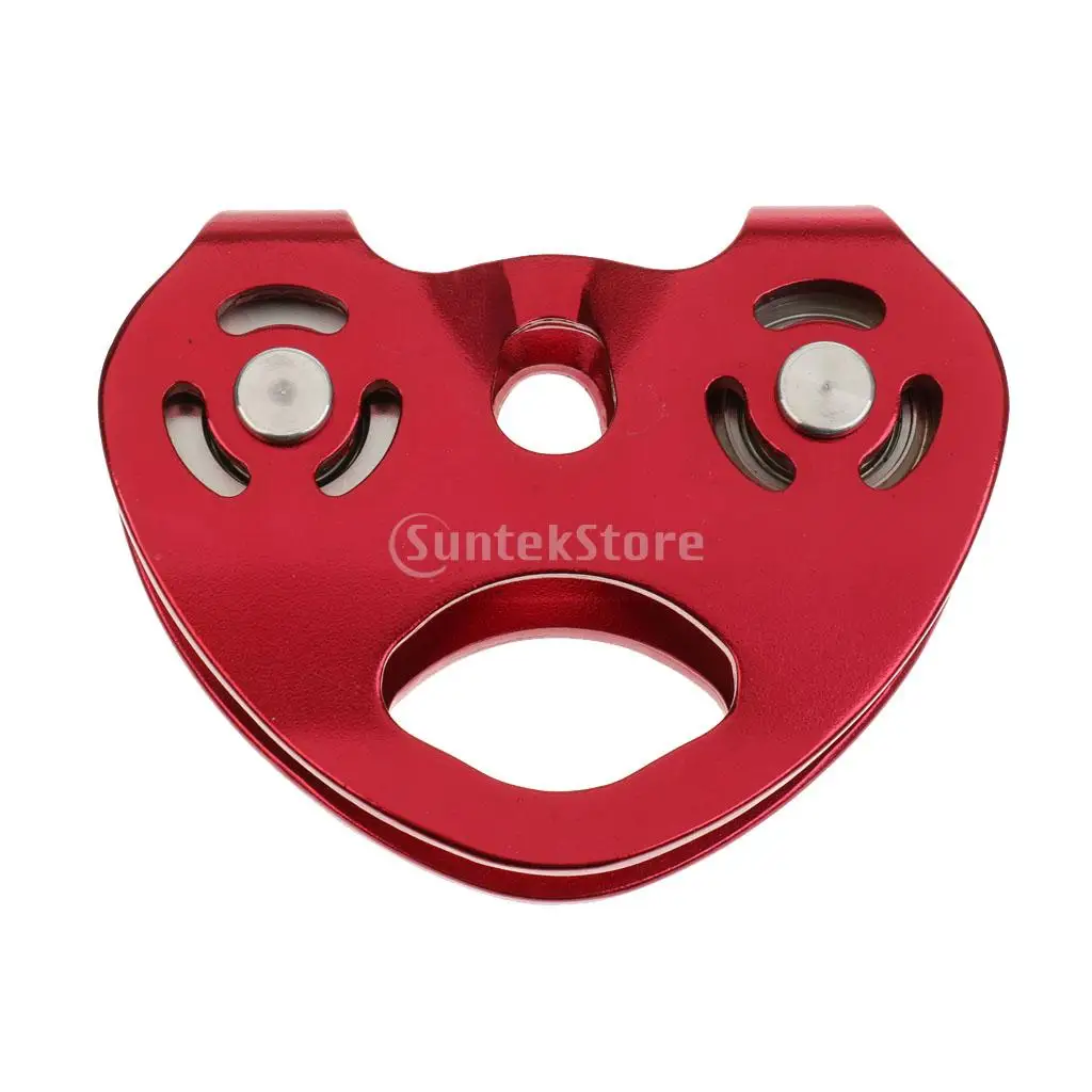 25KN Double Sheave Trolley Cable Rope Pulley with Screw Locking Carabiner for Rock Climbing Caving Tree Arborist Rigging Rescue
25KN Double Sheave Trolley Cable Rope Pulley with Screw Locking Carabiner for Rock Climbing Caving Tree Arborist Rigging Rescue