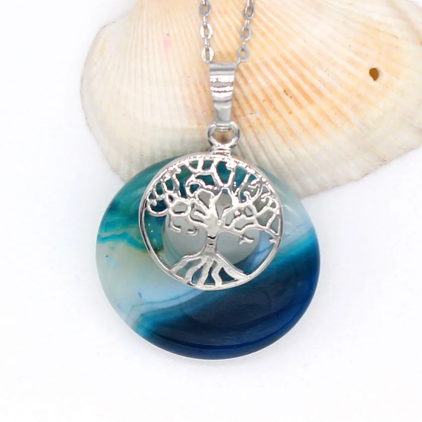 100-Unique Trendy 1 Pcs Silver Plated Round Hollow Stripe Blue Agates Pendant Tree of Life Necklace
100-Unique Trendy 1 Pcs Silver Plated Round Hollow Stripe Blue Agates Pendant Tree of Life Necklace