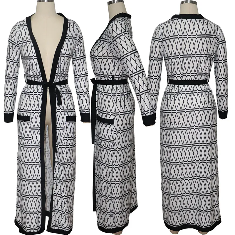 Autumn Winter Women Cardigan Open Front Long Sleeve Trench Coat Geometric Print Ladies Casual Outerwear Overcoat Clothes Sashes
Autumn Winter Women Cardigan Open Front Long Sleeve Trench Coat Geometric Print Ladies Casual Outerwear Overcoat Clothes Sashes