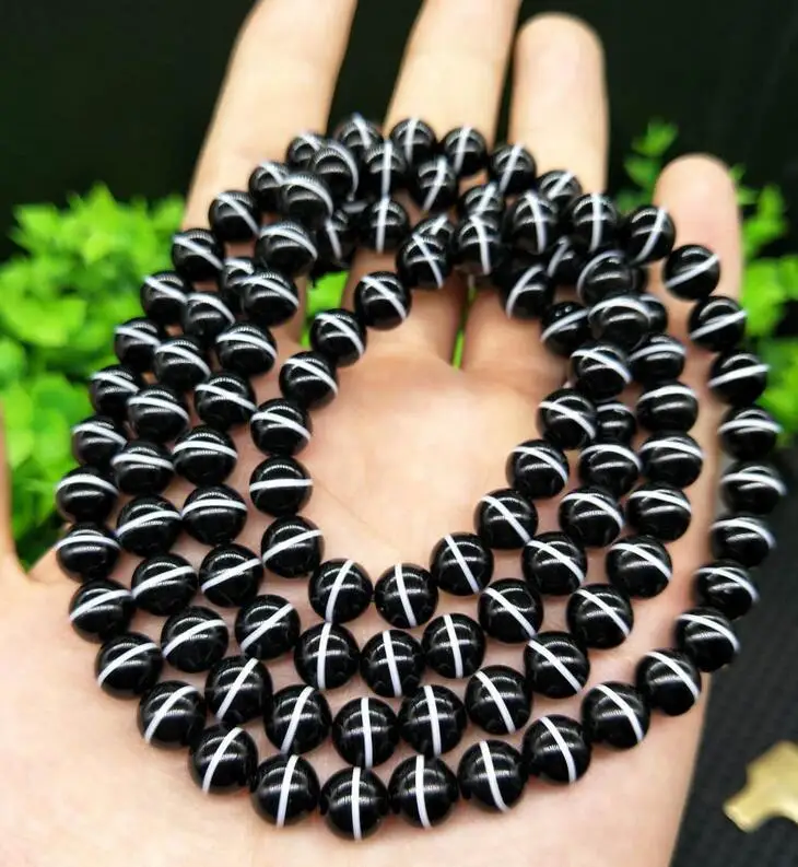 Natural black with whitepith agate World Bead 8*108 Beads Hand String fine jewelry
Natural black with whitepith agate World Bead 8*108 Beads Hand String fine jewelry