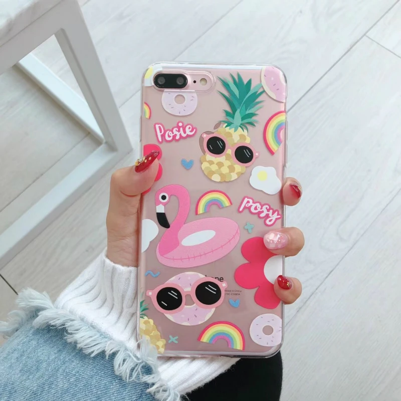 Симпатичный мультяшный цветок Фламинго чехол для телефона iPhone X 6 6S 7 8 Plus красочные Летние фрукты ананас прозрачный мягкий чехол-накладка
Симпатичный мультяшный цветок Фламинго чехол для телефона iPhone X 6 6S 7 8 Plus красочные Летние фрукты ананас прозрачный мягкий чехол-накладка