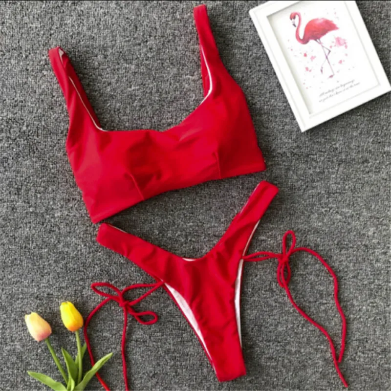 Sexy Women Swimwear Push-up Padded Bra Bandage Bikini Set Swimwear Triangle Swimsuit Bathing Thong Bikini Costumi Da Bagno Donna
Sexy Women Swimwear Push-up Padded Bra Bandage Bikini Set Swimwear Triangle Swimsuit Bathing Thong Bikini Costumi Da Bagno Donna